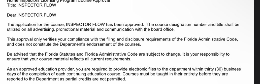 HouseHunter216's tweet image. #InspectorFlow is now certified to provide the Home Inspector Pre-Licensure education! 🏡🔎💯
