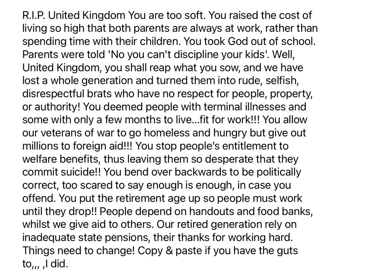 Just found this  post online…  it’s   Just so sad  how things have become now  😭