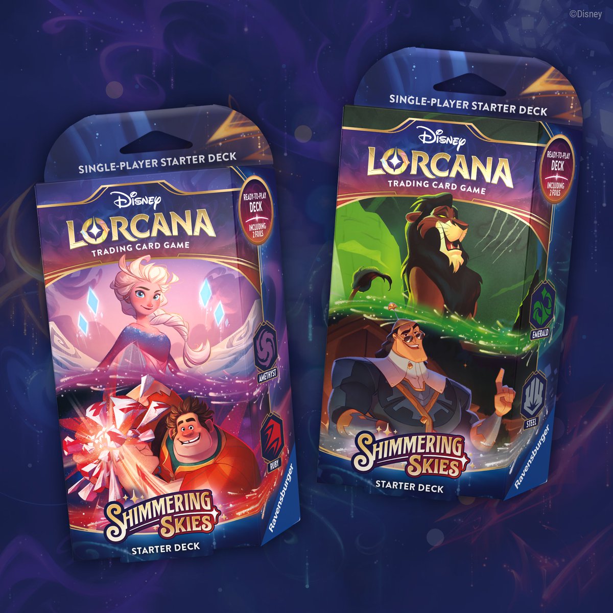 Want to pre-order Shimmering Skies? Head on over to lorcana.ravensburger.us/en-US/us to sign up now. #DisneyLorcana