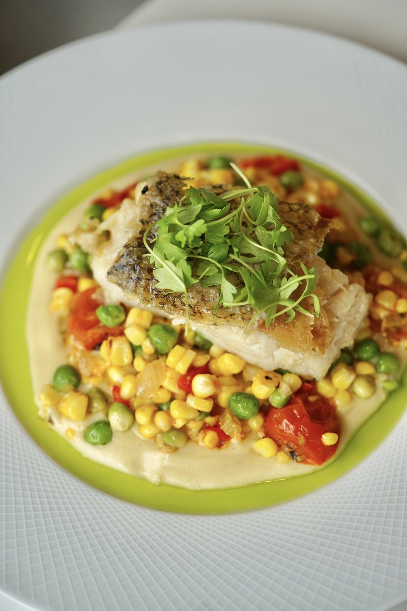 Putting the “summer” in Summer Restaurant Week: super seasonal dishes like this Pan Seared Local Rockfish (with sweet onion soubise, smoked corn succotash &amp; chive oil) 🐟🌽🍅🫛 

Just one of our 3-course <a href="/RAMWdc/">RAMW</a> dinner menu options… make your reservations now on <a href="/resy/">Resy</a>!