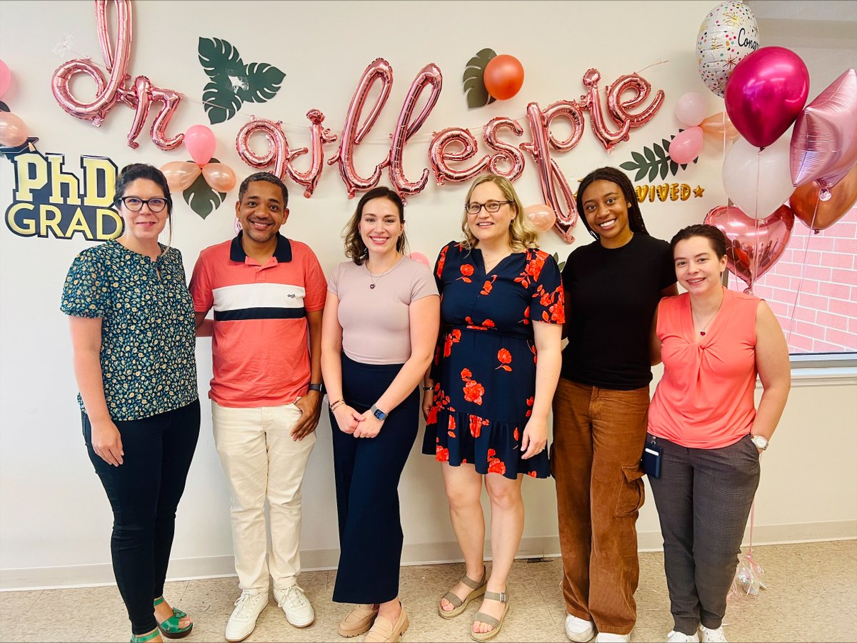 Congratulations Dr. Gillespie on successfully defending your PhD! Excellent job! 🎉