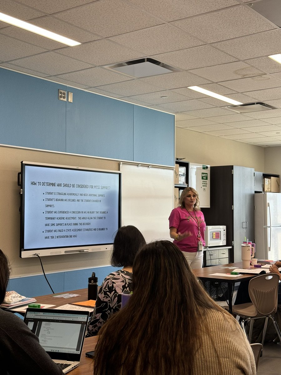 “No Stress with MTSS” campus PD underway during OLEKTX!!! <a href="/OLE_Leopards/">Leonard Elementary</a>