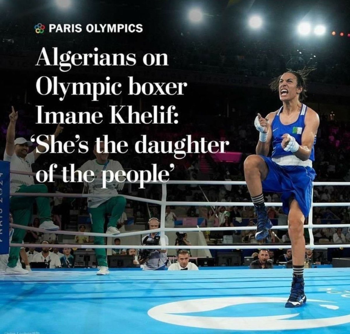 nasty57872890's tweet photo. 🥇La victoire d’Imane c’est une victoire contre l’injustice !!! Bravo pour son comportement exemplaire face à ce  déferlement de haine… 
Championne olympique 🔥🇩🇿🥇
#Imane_Khelif #imanekhelif https://t.co/N6cjmaHTba