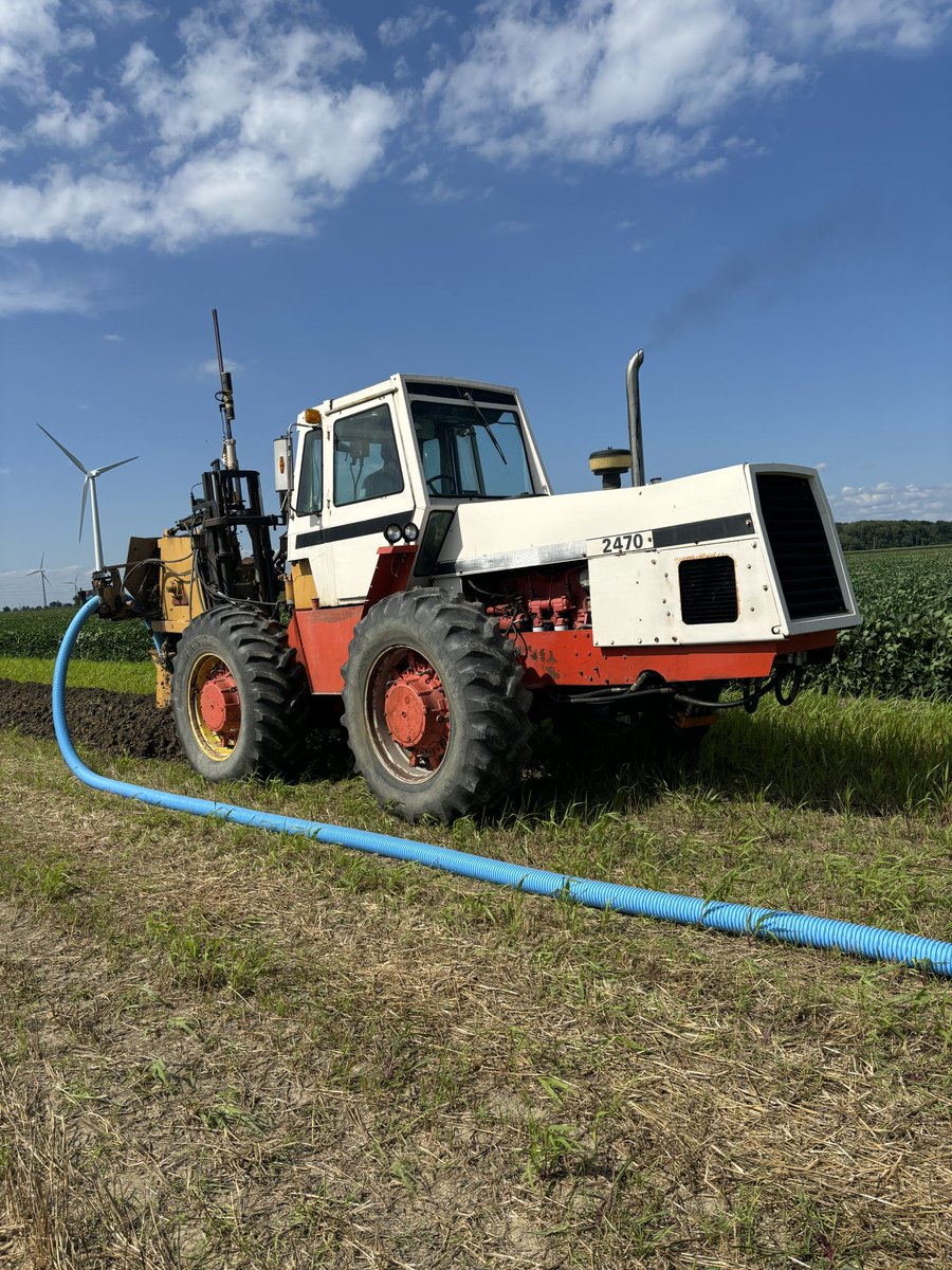 cchadwickfarms's tweet photo. After some wet weather and some heavy maintenance we are back at drain tile projects https://t.co/mEXotTt0vU