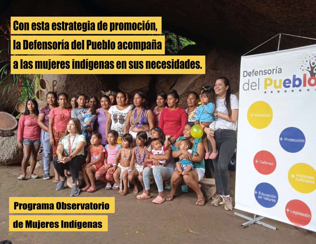 Con esta estrategia de promoción de los DD.HH. la Defensoría del Pueblo acompaña a las mujeres indígenas en sus necesidades <a href="/Defensoria_Vzla/">Defensor del Pueblo</a>