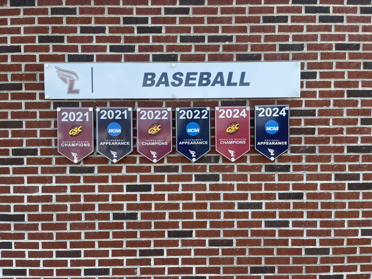 Little update to our wall of success today. 

3️⃣ GSC Championships in last 4 years
3️⃣ NCAA South Regional Appearances in last 4 years 

2025 team arrives on August 15. Time to get to work towards continuing the success of the program. #FiredUp