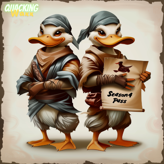 🚨GIVEAWAY ALERT! 🚨
Want to win a QuackingWaxx Season 4 Subscription Pass? 🦆✨
1️⃣ Like this post
2️⃣ Retweet
3️⃣ Follow <a href="/QuackingWaxx/">QuackingWaxx</a>
4️⃣ Tag 3 friends &amp; drop your WAX wallet!
This pass is  worth 10 NFTs! 🦆*⃣💫 
#WAXFAM #WAXNFT neftyblocks.com/collection/qua…