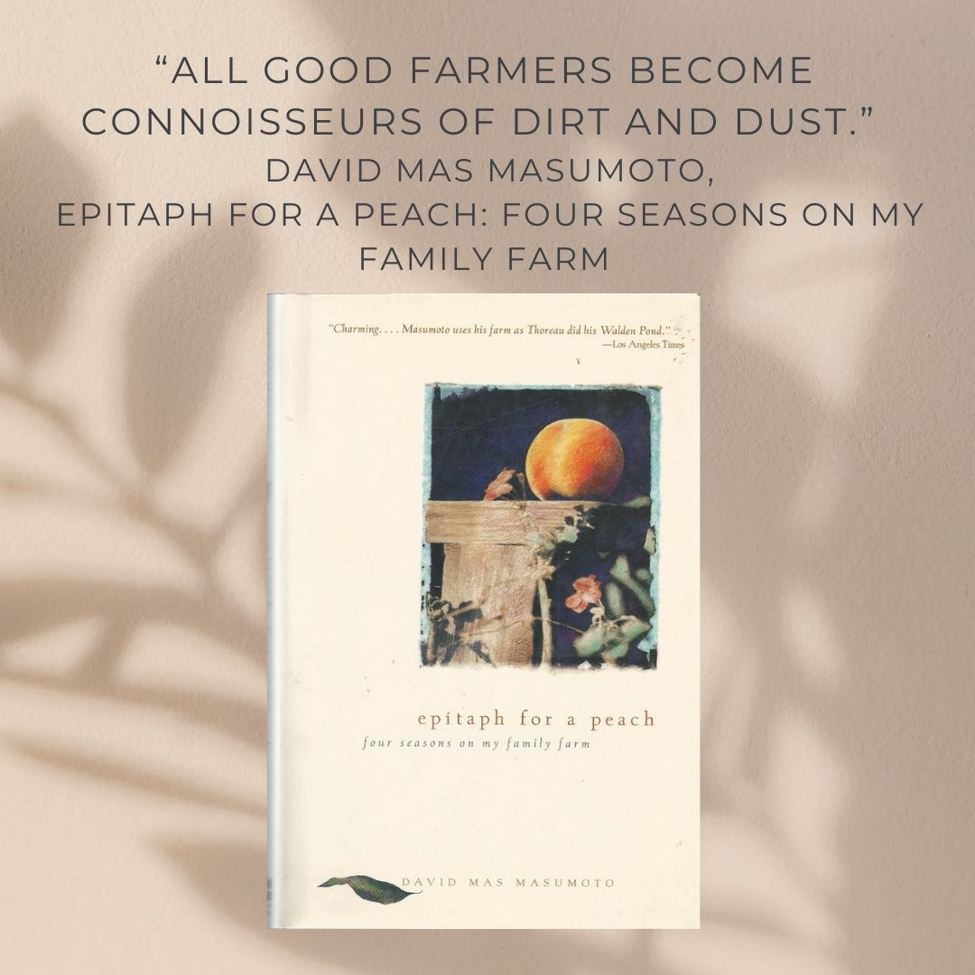 ucmercedlib's tweet image. For #NationalBookLoversDay, we highlight one of our favorite San Joaquin Valley authors, David Mas Masumoto. Readers, who else would you add to the list?

Epitaph for a peach is available at UC Merced Library (call number: S417.M366 A3 1995).

#UCMercedLibrary