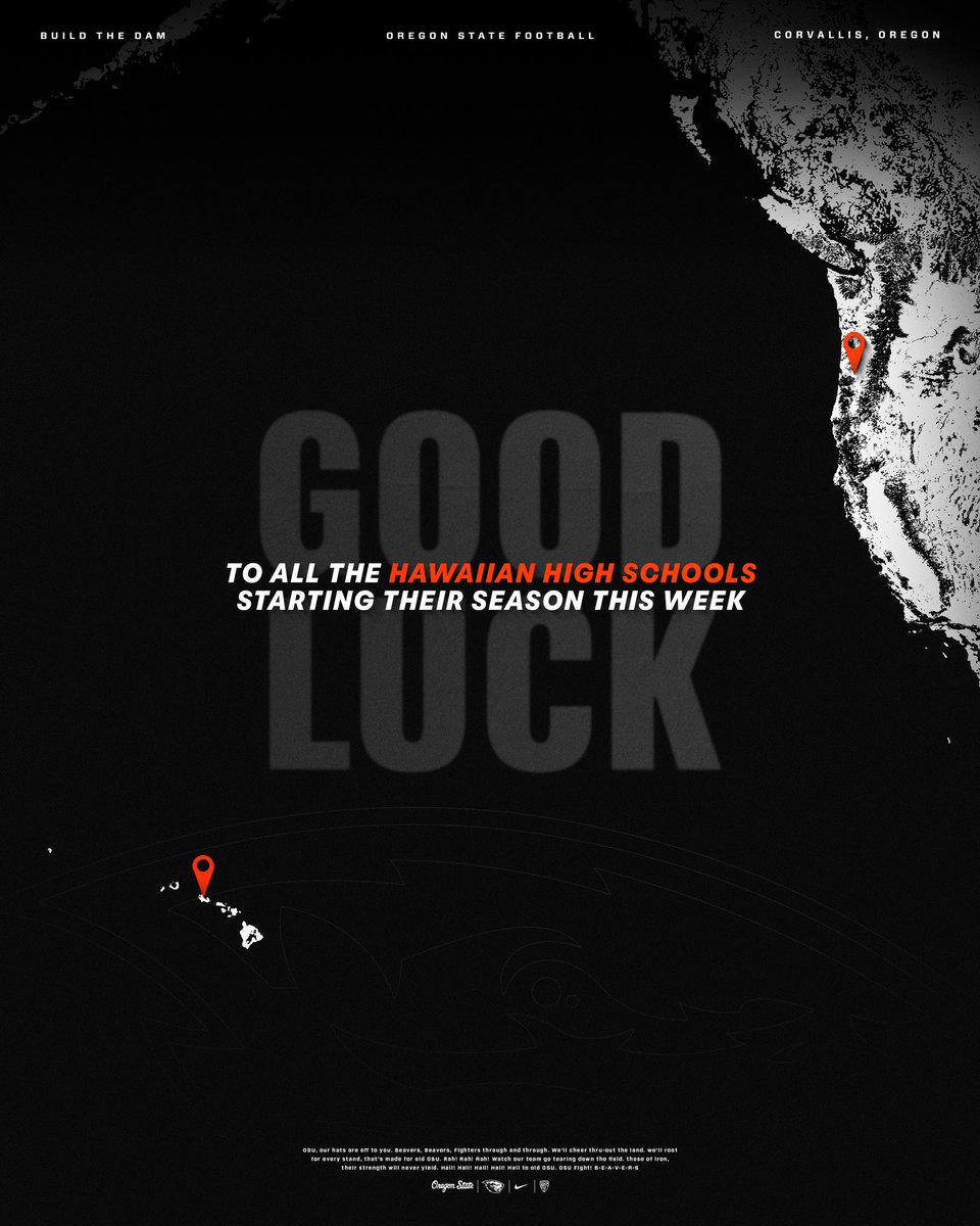 Good luck to everyone starting their seasons tonight in Hawaii! 

Can’t wait to get out there and come watch you ball later this season 🤙

#GoBeavs