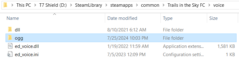 TrailsInTheDub's tweet photo. Download the RAR files and extract/copy-paste the ogg files inside into the ogg folder of an already functioning voice patch of the corresponding game. Example images are provided below. A eparate post announcing the characters and their voice actor will be up shortly! https://t.co/LZsdtUDvBz