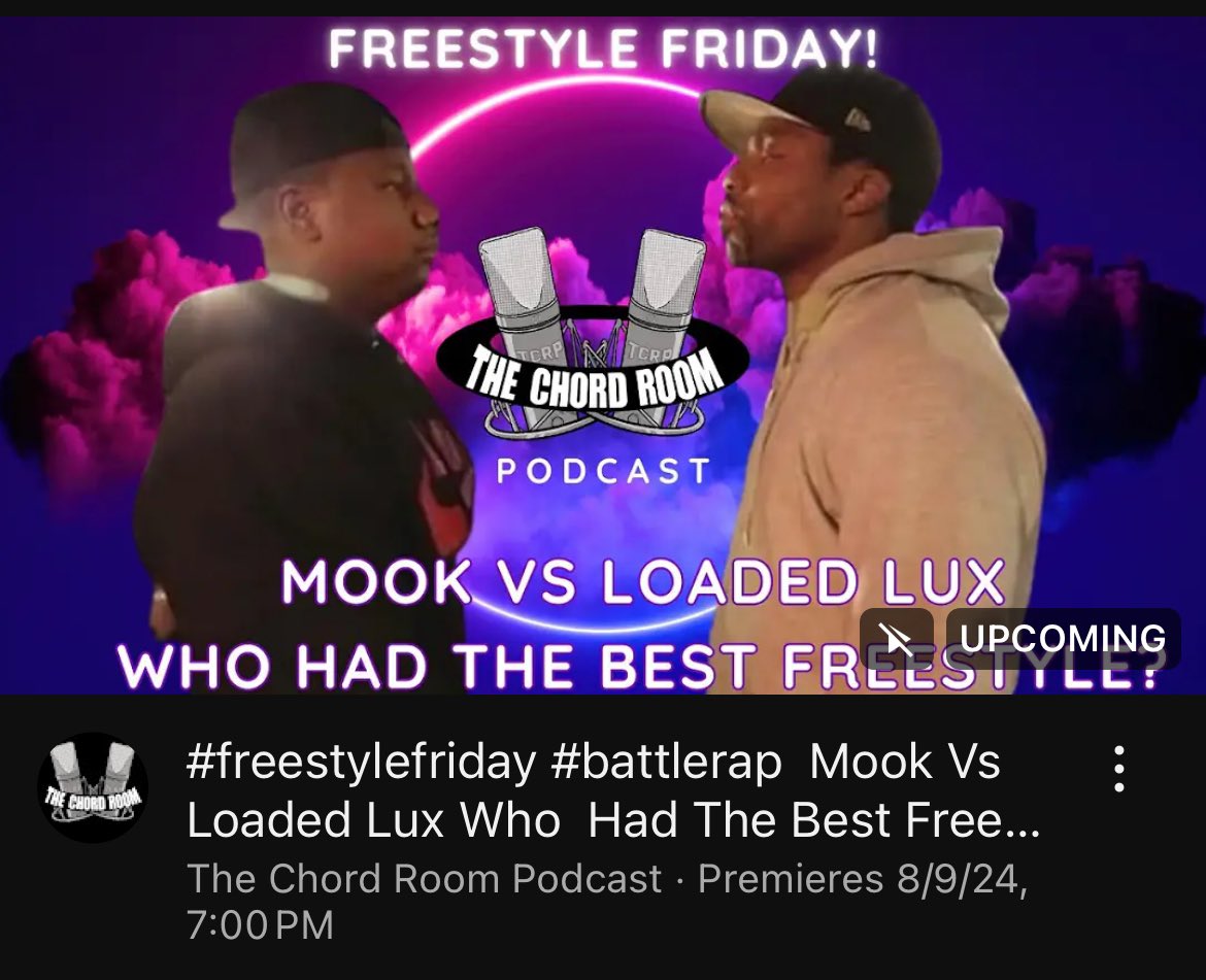 thechordroom's tweet image. ‼️🚨‼️🚨‼️ Happy Friday‼️ A new Freestyle Friday drops today at 7pm (EST) on YouTube‼️

youtu.be/CwoNcJRIlIw?si…
__\\\___\\\\_____\\\___\\\\_____
#mook #loadedlux #freestyle #battlerap #freestylefriday #fyp #artist #hiphop #podcast #music  #rap #podcasthost  #podcastersunite