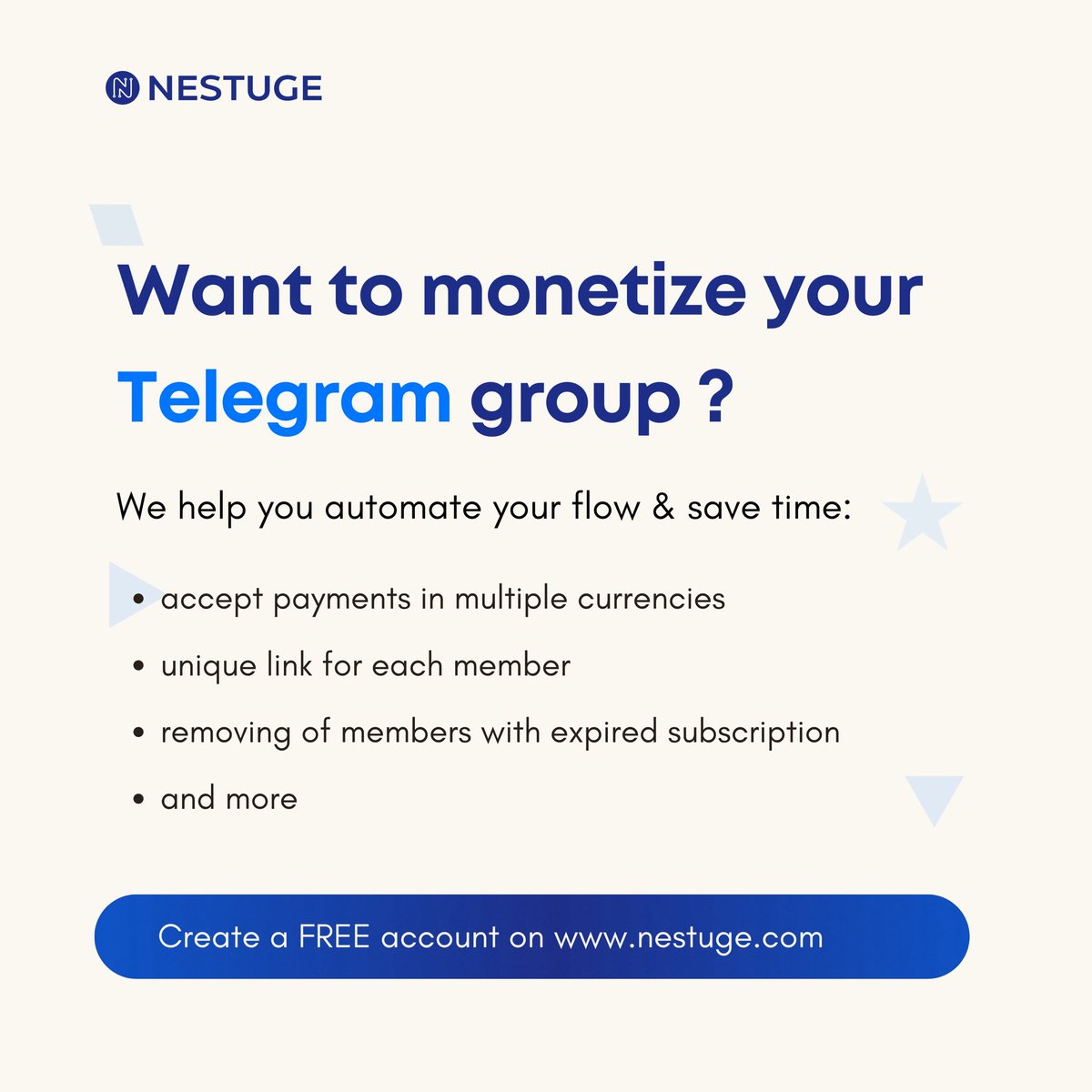 nelsonweze's tweet photo. If you run an online class or membership on Telegram/WhatsApp, we’ve got really cool automations that will save 90% of your time and make you more efficient. https://t.co/MErSLI74Mh