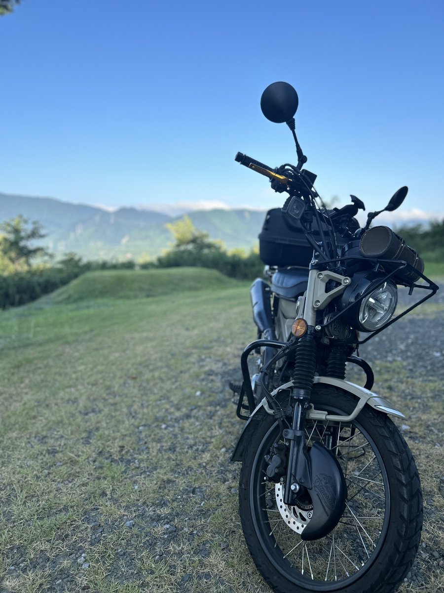 おはようございます☀
やっと、お盆休み🎌に入りました
　
　休みは、９日ありますが何回カブに
乗れるか分からないので、初日から
乗りました