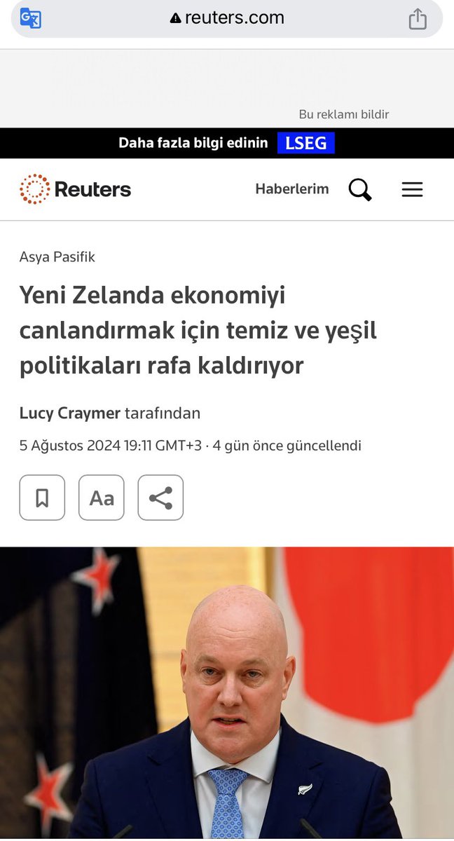 UzmEsraGunes's tweet photo. Yeni Zellanda, ekonomisini çökertmemek için iklim şartlarını uygulamaktan vazgeçti.

Sağcı hükümet, iklim komunizmi için yasaklanan petrol ve doğalgaz aramalarına başlıyor. Tarımdaki karbon baskısını da kaldırıyor.

Soru: Doğu Akdeniz’deki aramalarımıza iklim baskısı var mı? https://t.co/MYjwxUgL2t