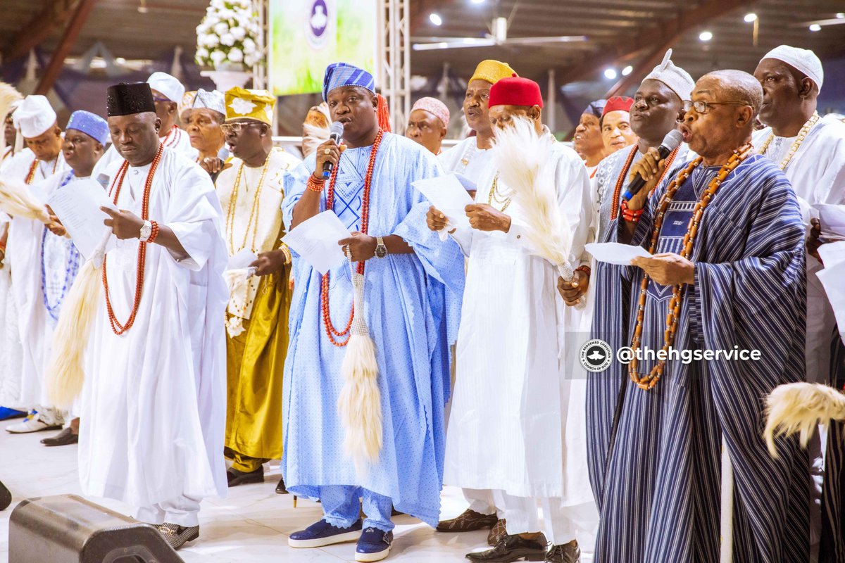 rccghq's tweet image. The diverse mix of Royal and Traditional Rulers from across Nigeria, paid homage to the King of kings.
 
Day 5
Holy Ghost Service 
 
#RCCGAnnualConvention2024 
#Heaven