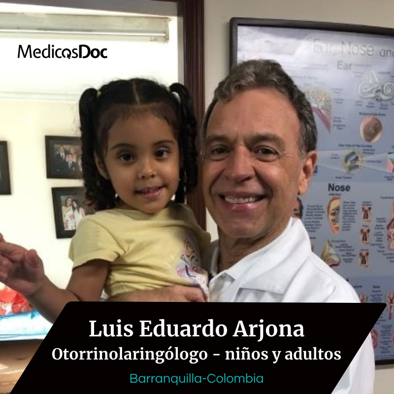 medicosdoc's tweet photo. Dr. Luis Eduardo Arjona, otorrinolaringología en Barranquilla. Especializado en cirugía de cabeza y cuello, cirugía endoscópica de senos paranasales, cirugía de oído e implantes cocleares. Capacitación en otorrinolaringología pediátrica. https://t.co/6lZ50rCSYv
#Otorrino https://t.co/H171UrF5kj