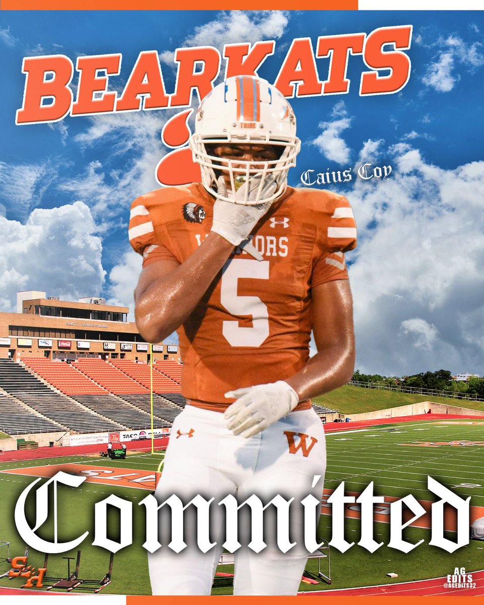 100% Committed! <a href="/CoachGRichDL/">Greg Richmond</a> <a href="/GrowthWithDesso/">Des Haynes</a> <a href="/coach_awood/">Anthony Wood</a> <a href="/CoachD_Will93/">Dezmun Williams</a> <a href="/BearkatsFB/">Sam Houston Football</a>