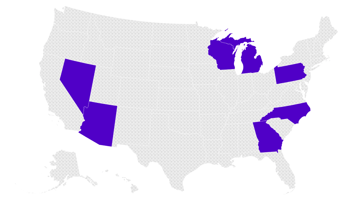 Hey, Democrats,

Let's work our asses off so that #HarrisWalz win every single swing state and crush Trump!

Arizona, Georgia, Michigan, Nevada, North Carolina, Pennsylvania and Wisconsin

This is a total of 93 electoral votes that we need!

Follow me <a href="/electroboyusa/">Andy Behrman</a> for the win!