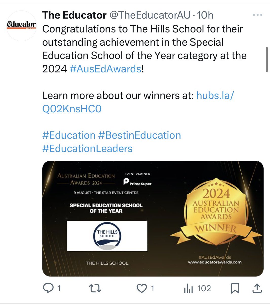 nswppa's tweet image. CONGRATULATIONS THE HILLS SCHOOL !!  @MarkGosbell