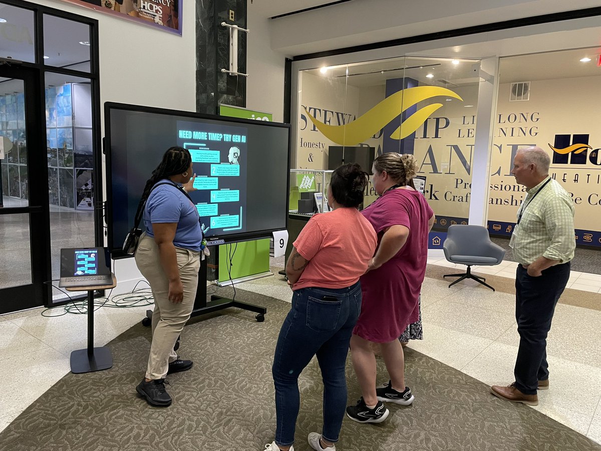 Rebecca Fischer (@ilcfischer) on Twitter photo Had an amazing time at the GenAI Expo yesterday! 🌟 Teachers who participated in our Generative AI Microcredential course this summer shared their learning and insights through creative posters and engaging presentations. <a href="/HCPS_Innovates/">HCPS Innovative Learning</a> #EdTech #GenAI Had an amazing time at the GenAI Expo yesterday! 🌟 Teachers who participated in our Generative AI Microcredential course this summer shared their learning and insights through creative posters and engaging presentations. <a href="/HCPS_Innovates/">HCPS Innovative Learning</a> #EdTech #GenAI