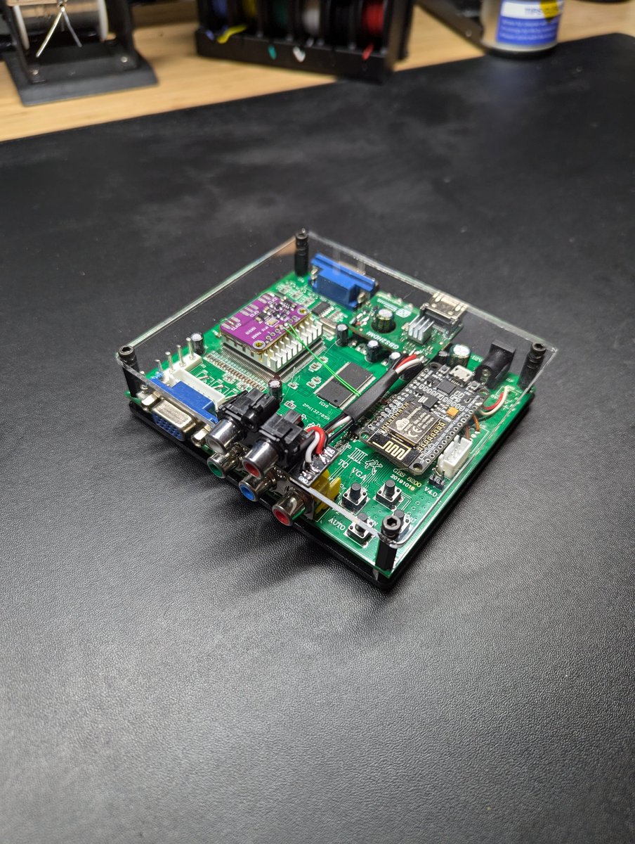 reviveretro's tweet photo. Installed the DigitalGBS kit from @ElectronShep in my plexi case. Just needed a little modification to fit. Love how much cleaner the look is after ditching the clunky external adapter. https://t.co/BNP9yGTOmf