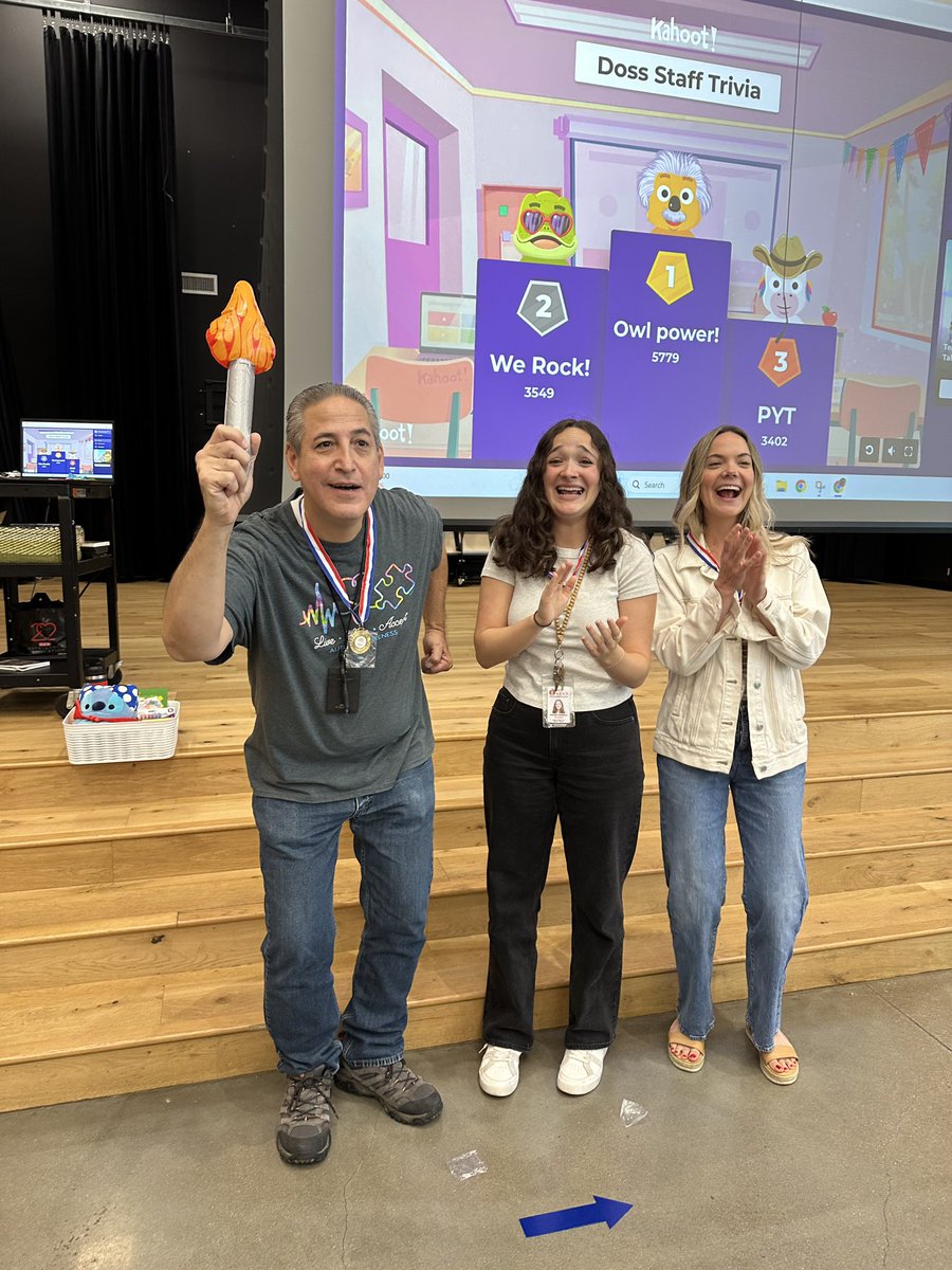 APMenera's tweet photo. Today, we started the day off with our very own Doss Olympics. It was a morning filled with community building/friendly competition. #GoingForGold https://t.co/Jc025cJVUp