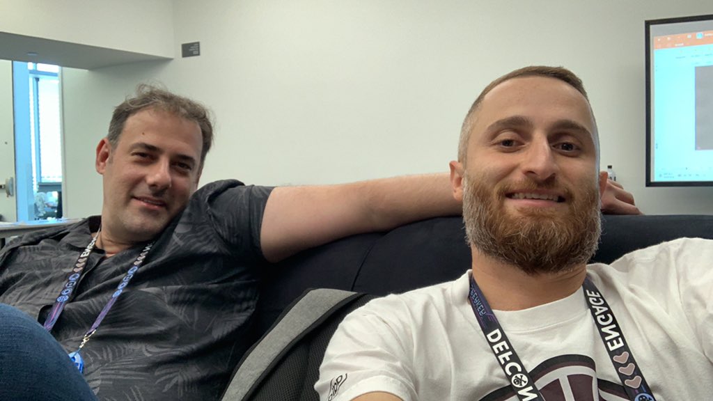 “Chilling” out before our talk with <a href="/smgoreli/">Michael.Gorelik</a> 🔥 <a href="/defcon/">DEF CON</a> #Defcon32