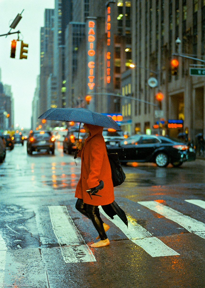 NYC Rain on 35mm Film
