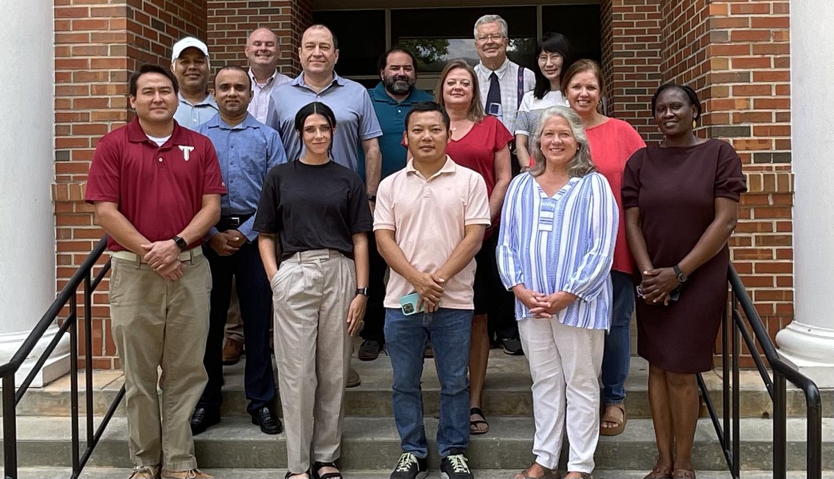 Faculty meeting this morning.  Our new faculty members are Drs. Janet Osaye and Haley Pavlis.  Dr. Osaye comes from Alabama State University, and before that, a postdoc at Auburn, specializing in Graph Theory.  Dr. Pavlis obtained her Ph. D. from Auburn, specializing in Topology.