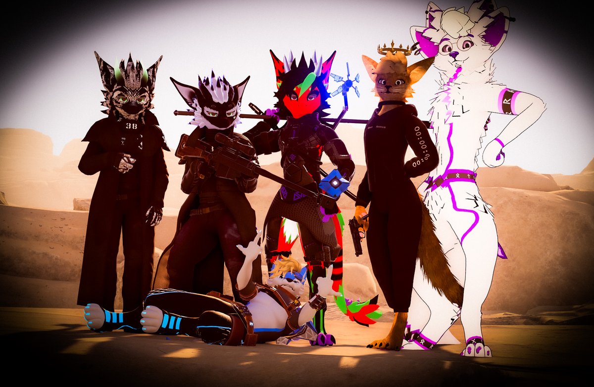 VendettaVRC (@vendettavrc1) on Twitter photo Whatever stands in our way, we'll be ready for it!
Ft. <a href="/AbraxasSonnet/">Abrax</a> <a href="/LebenZeitka/">Leben</a> <a href="/Charlie_Dingo/">King Charlie Dingo</a> <a href="/FlickTheWolfowo/">FlickTheWolf</a> <a href="/SolarisXOXO/">@solarisxoxo.bsky.social</a>
Also this is my first attempt at using Adobe Lightroom, don't judge me.
#VRChat #furrycommunity Whatever stands in our way, we'll be ready for it!
Ft. <a href="/AbraxasSonnet/">Abrax</a> <a href="/LebenZeitka/">Leben</a> <a href="/Charlie_Dingo/">King Charlie Dingo</a> <a href="/FlickTheWolfowo/">FlickTheWolf</a> <a href="/SolarisXOXO/">@solarisxoxo.bsky.social</a>
Also this is my first attempt at using Adobe Lightroom, don't judge me.
#VRChat #furrycommunity
