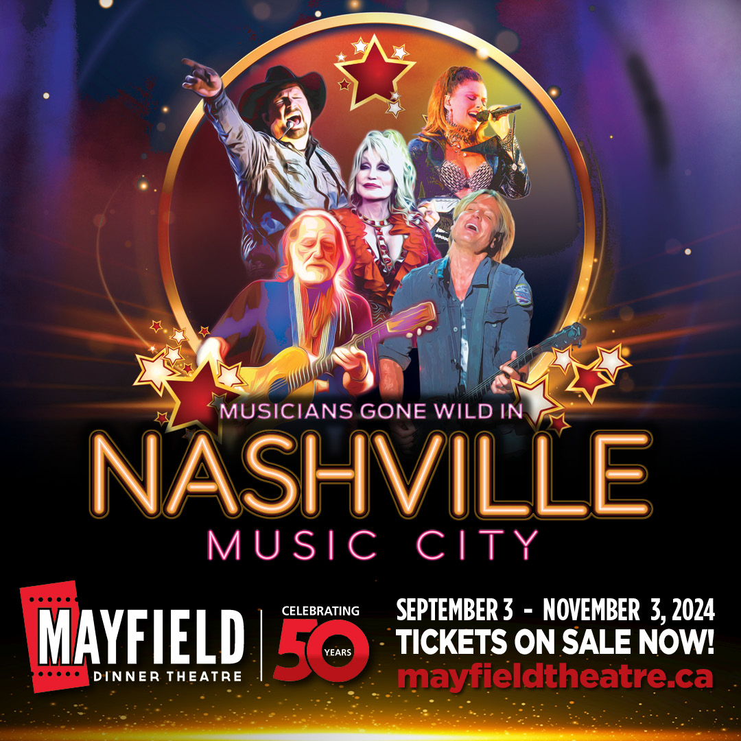 Saddle up, y'all!
Musicians Gone Wild in Nashville Music City is rollin' into town this September!

Get ready for a night of great food &amp; country music! Grab your tickets today at mayfieldtheatre.ca!

#yeg #yegarts #yegtheatre #NashvilleMusicCity #CountryMusic