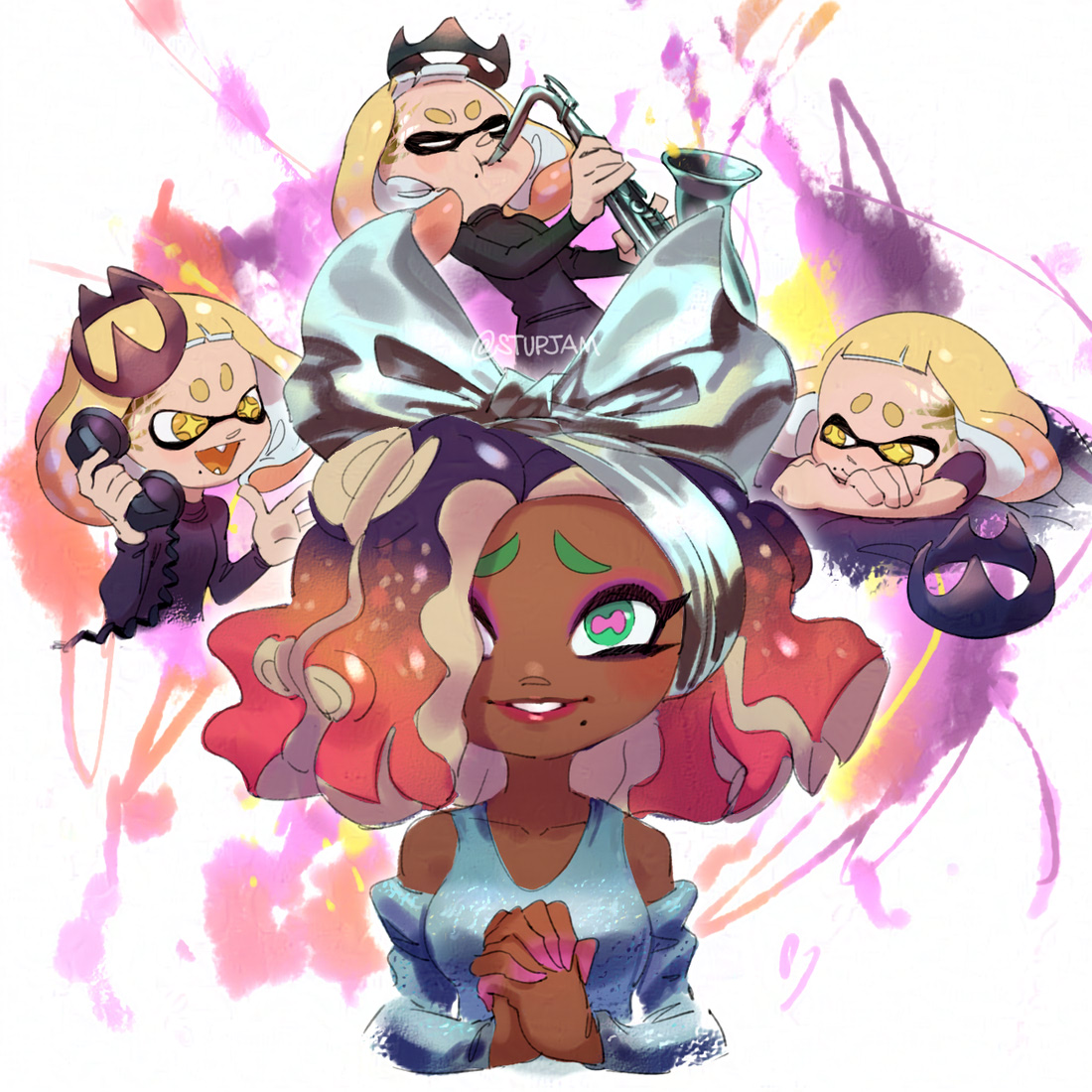 off the hook after Whitney Houston's 'how will i know'
#splatoon #80s