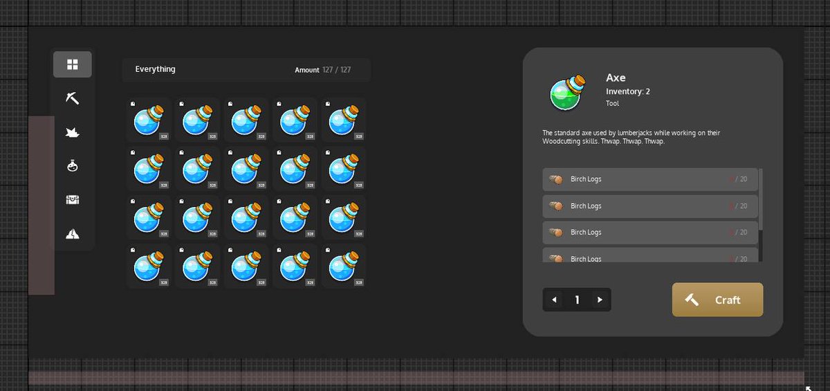 Work continues on the Crafting element of Dawn of Crypton. 

Hundreds of game assets will be in play within DoC!

Getting closer to release 🧙‍♂️

#Avalanche #BlockchainGaming