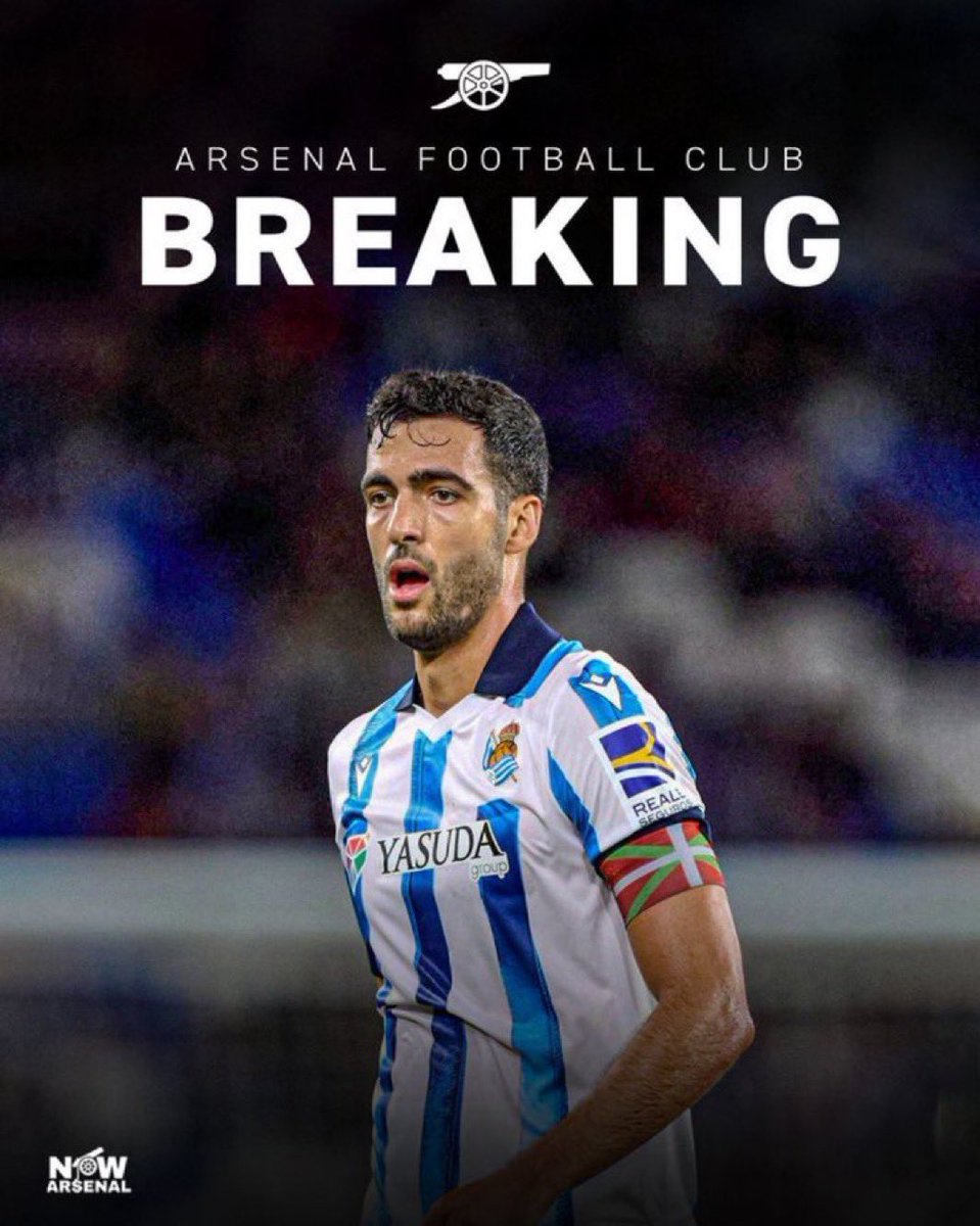 now_arsenaI's tweet photo. 🚨Arsenal have agreed a fee of £17million with Real Sociedad for the transfer of Mikel Merino.

The final details are being sorted out and then the player will arrive in London for his medical.

[@ConMarbleHalls] https://t.co/xldqeuWPpf