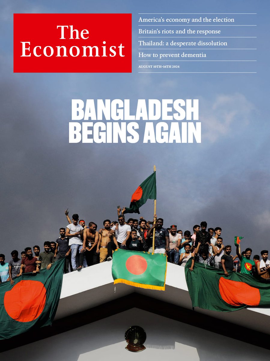 Two very different "flag" covers from <a href="/TheEconomist/">The Economist</a>.
 
The "Israel Alone" cover is a photo-illustration created Justin Metz. The "Bangladesh Begins Again" cover is a real photograph by <a href="/kmasad04/">K M Asad</a> <a href="/GettyImages/">Getty Images</a>.
