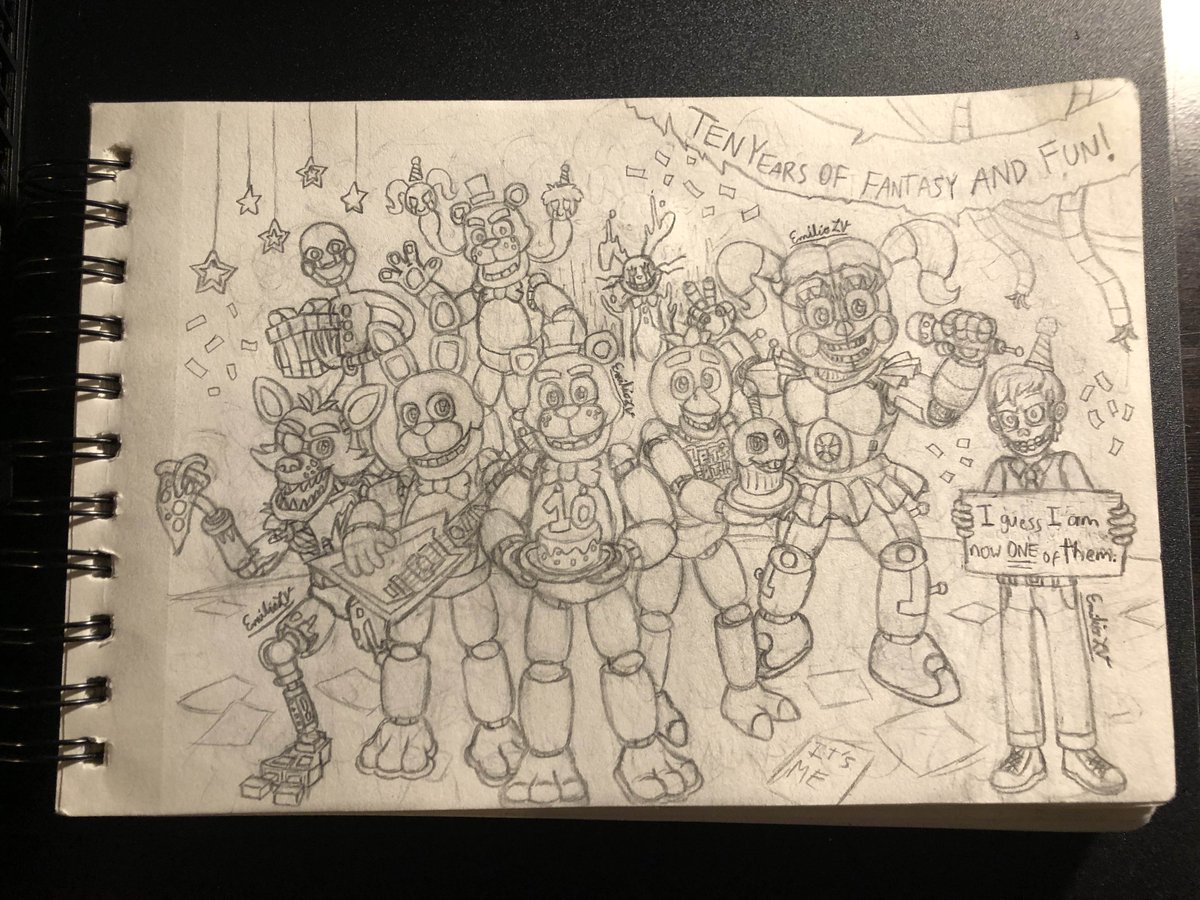 SCreeper01's tweet image. Happy 10 years, Five Nights at Freddy's.

I wrote a huge community post on YouTube about the impact the series had on me, and long story short, I think you guys may want to check it out.

Here's the link to my channel: youtube.com/@skycreeper017…

#fnaf10years #thesoulsthatneverleft