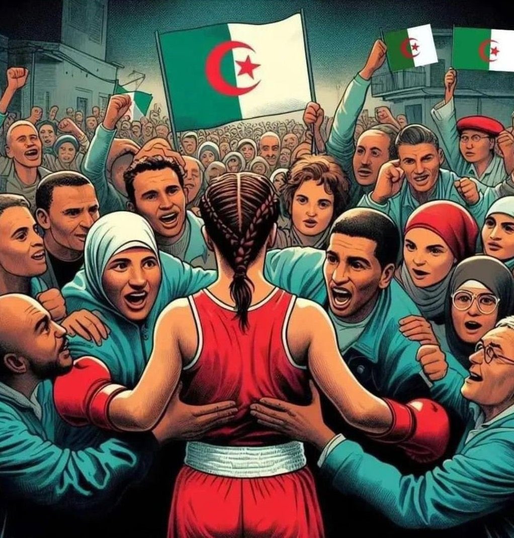 " لا تستسلم لكلام الناس … اسكتهم بنجاحك " 
ألف مبروك #إيمان_خليف الفوز بالذهبية
وهيك بتكون اول ملاكمة جزائرية افريقية بتفوز 🇩🇿
الف مبروك لاهل #الجزائر 
 #OlympicGames
