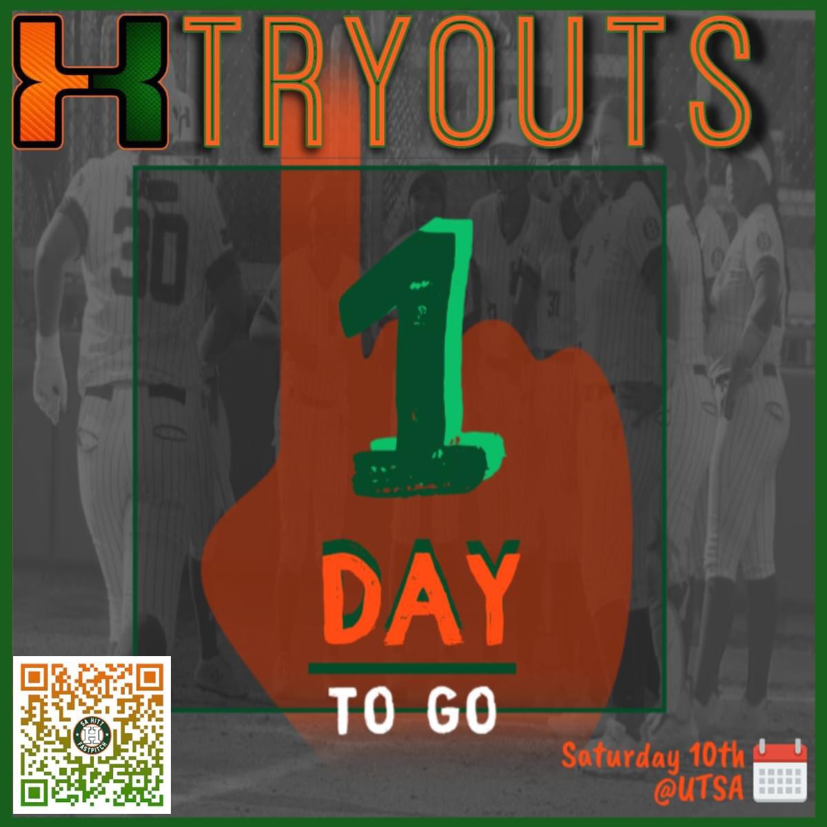 🔥Tomorrow🔥

🗓️August 10th 
📍UTSA Softball Field

10U and 12U - 9am to 11am
14u - 11am to 1pm
16u - 5pm to 7pm 
18u - 7pm to 9 pm 
Please arrive 30 to 45 minutes prior for check-in and warm-ups. The link below can be used to pre-register. 
forms.gle/i3friFWQDiD86z…