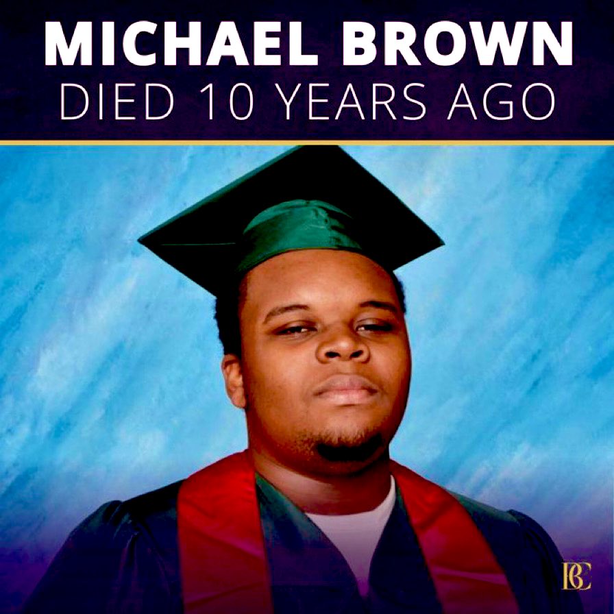 CornellWBrooks's tweet photo. 10 years later, 3 lessons must be remembered:

1. The issue wasn’t merely how Michael Brown died but why he was stopped;

2. Predatory taxation drove predatory policing— arresting  Black people for fines to fund government;

3. Michael Brown wasn’t a hashtag, he is a human being. https://t.co/tIJcPkSR0F