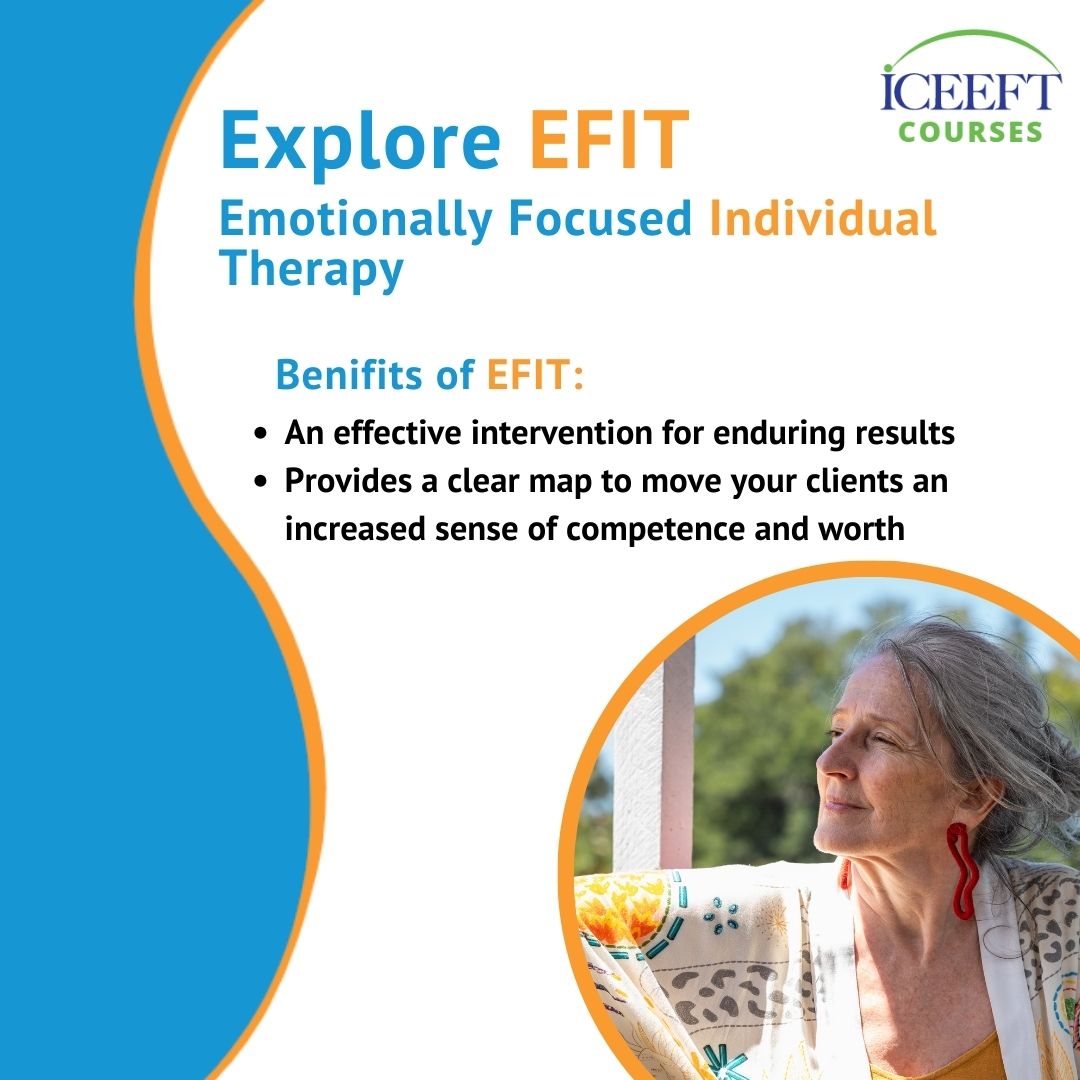 🌟 Heard of EFIT? It's a revolutionary attachment-based approach to individual therapy! With the power of Emotionally Focused Therapy, EFIT gets clients "fit" for life! 💪 

Discover EFIT Certification today: loom.ly/FCanvcg

#EFT #EFIT #ICEEFT #Therapy #TraumaInformed