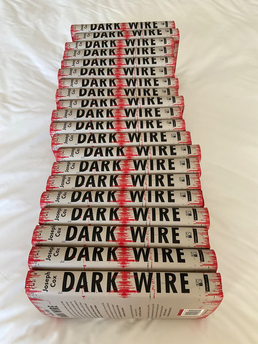 At #DEFCON I’m giving a bonus talk about the FBI’s backdoored encrypted app Anom on Saturday, 4pm, at the Crypto and Privacy Village. I will have these books to sell after and can sign them if you want. $30 cash, please bring the exact cash if you can.