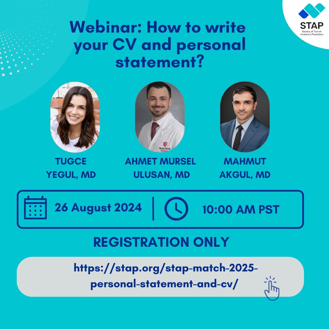 For more information and registration: stap.org/stap-match-202…

#stap #turkishamericanphysicians 
#Match2025 #eras2025