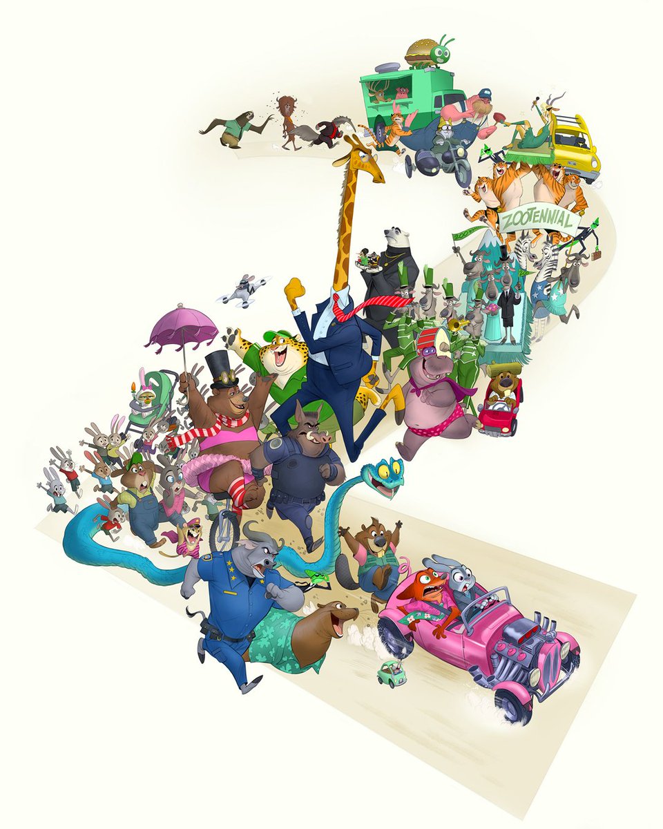 ズートピア2（原題）』 #D23 でコンセプトアートが初公開✨ 動物たち