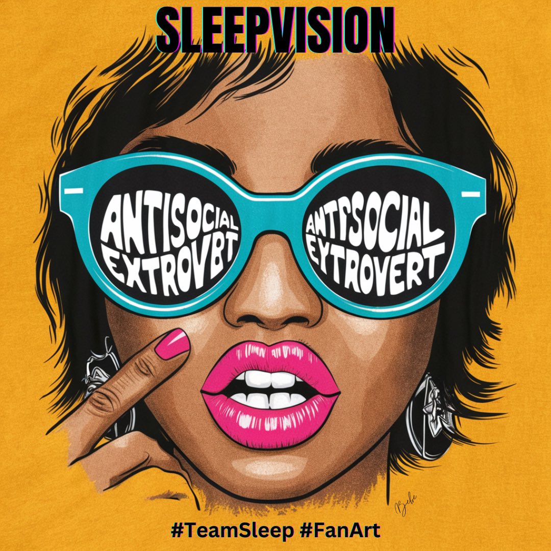 imavibeanywhere's tweet photo. #AntisocialExtrovert 😳😂 @SleepDeez is so unserious but dead serious at the same time. I feel him tho! If we vibe, we vibe, and if we don't you get 🤐.  I think I'll do fan art of the catchphrase he and @varnellhill_ come up with for fun 🤓. 

#fanart alert 🚨 #TeamSleep https://t.co/M38Z4NbeAB
