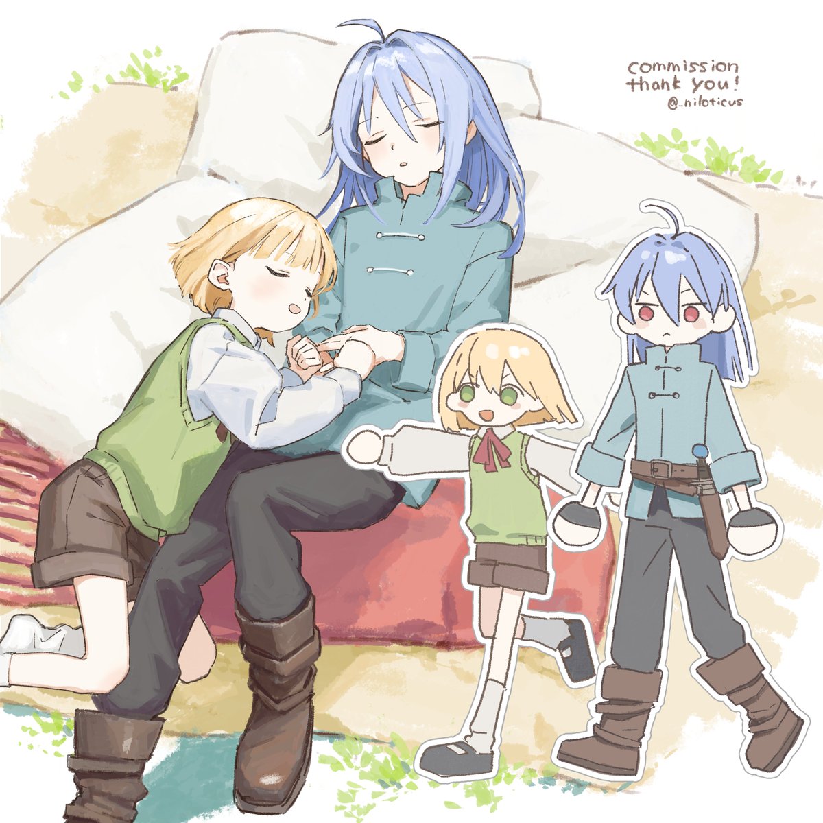 リクエストでショタ化しました、ありがとうございました #skeb