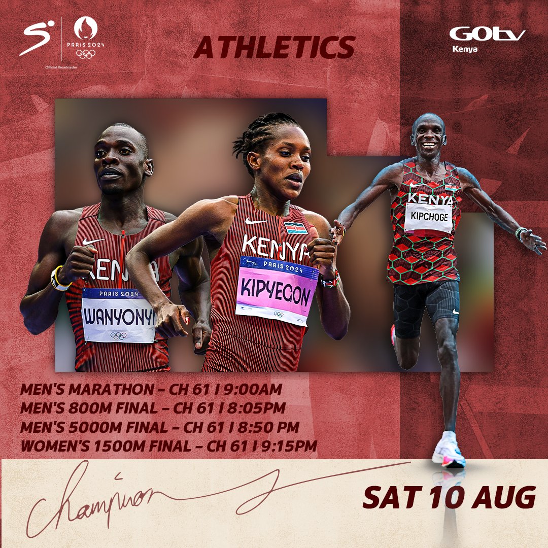 GOtvKenya_'s tweet photo. Tumeingia kilele ya Olympics Games Paris 2024. #TeamKenya itapata more gold ama mambo imechemka?
Cheki #Paris2024 LIVE on SS GOtv Football Ch. 61.
Stay connected to GOtv Plus using *423#.
To Stream: https://t.co/rrk6SSiLqk
To Pay: https://t.co/sWR0lgnH5L
#ForTheGold #Paris2024 https://t.co/x5qj9C59YW