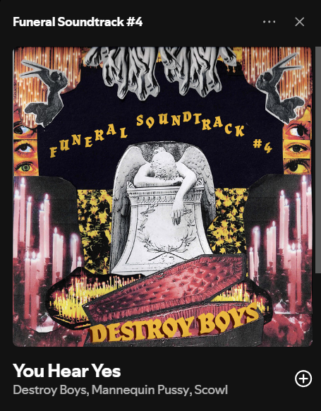 ulykid7's tweet photo. The @destroyboysband , @Scowl40831 , @mannequinpussy collab is my Boygenius btw https://t.co/GAISF2NtWg