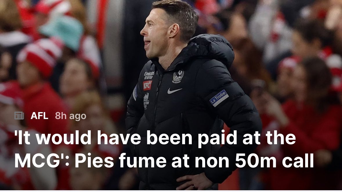 Nice to see Collingwood admit to winning the GF because it was played at their home ground against a non-Victorian team