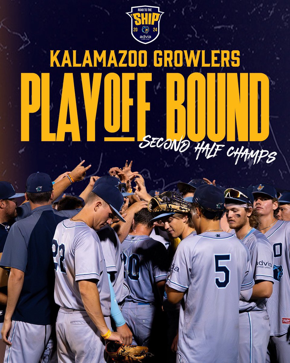 Kalamazoo Growlers (@kzoogrowlers) on Twitter photo Road to the ‘Ship starts now. 🛣️
Get your tickets for Game 1 on August 11th below.
🎟 $25 Playoff All You Can Eat Ticket
🔗: shorturl.at/kd7Yr
<a href="/AdviaCU/">Advia Credit Union</a> // #RollGrowl Road to the ‘Ship starts now. 🛣️
Get your tickets for Game 1 on August 11th below.
🎟 $25 Playoff All You Can Eat Ticket
🔗: shorturl.at/kd7Yr
<a href="/AdviaCU/">Advia Credit Union</a> // #RollGrowl