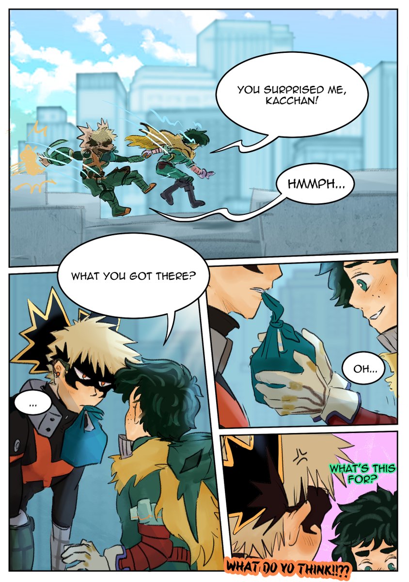 naruhi16's tweet image. In celebration of bkdk day i finished this comic lol very rushed again and the designs are not updated but i humbly give you this bakudekus &amp;lt;3 #bkdk #BKDKDAY2024 #bkdkday